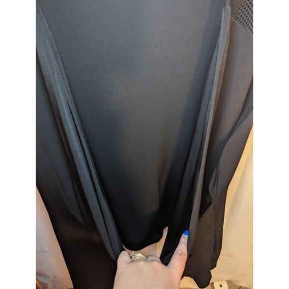 Calvin Klein Women's Size 3x Blouse Cowl Neck Fishnet Shoulders Sleeveless - Picture 6 of 14